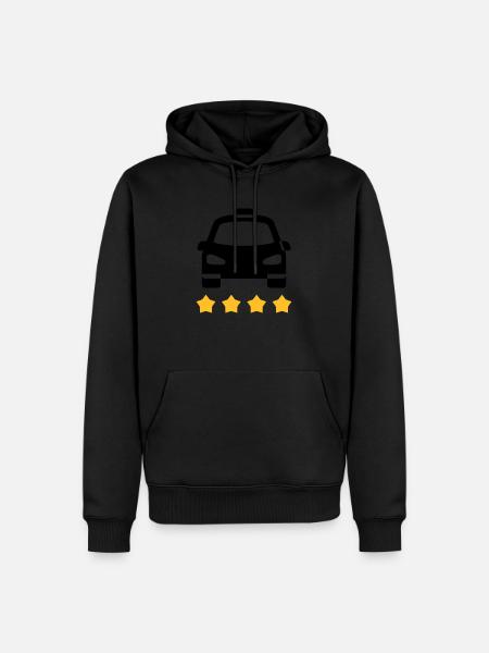 Taxi - Männer Premium Bio Hoodie - Schwarz