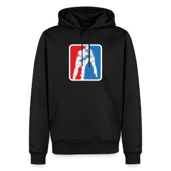 Ligue Suisse de Lutte - Sweat à capuche Premium bio Homme - noir - Devant - Nico (187cm)