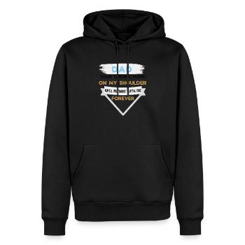 Dad Father Best Dad Forever - Men’s Premium Organic Hoodie - black - Front - Nico (187cm)