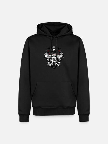 Traditional German Motif 6 - Men’s Premium Organic Hoodie - black