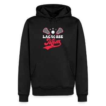 Lacrosse Mom Team Fan Goalie Player - Männer Premium Bio Hoodie - Schwarz - Vorne - Nico (187cm)