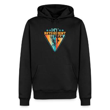 My Retirement Plan Tennis Racket Sport - Männer Premium Bio Hoodie - Schwarz - Vorne - Nico (187cm)