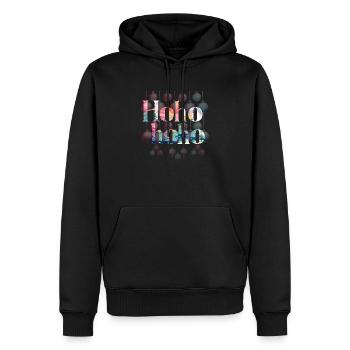 Merry Christmas - Männer Premium Bio Hoodie - Schwarz - Vorne - Nico (187cm)