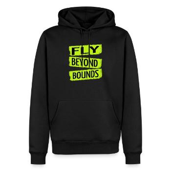 funny quote present bday creative thinking - Männer Premium Bio Hoodie - Schwarz - Vorne - Nico (187cm)