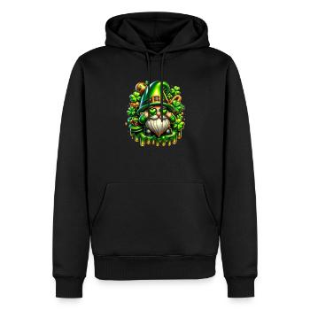St.Patrick's Day - Gnomes - Men’s Premium Organic Hoodie - black - Front - Nico (187cm)