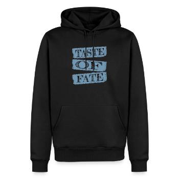Un savoir-faire culinaire cool écrit dans le destin - Sweat à capuche Premium bio Homme - noir - Devant - Nico (187cm)