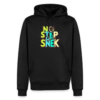 Kein Schritt auf Snek - Männer Premium Bio Hoodie - Schwarz - Vorne - Nico (187cm)