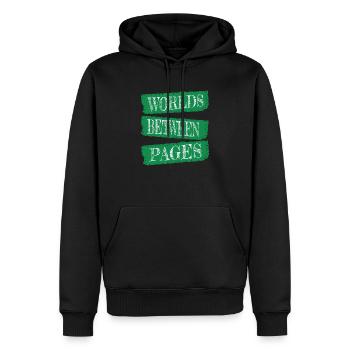 literary community gift idea relaxation - Men’s Premium Organic Hoodie - black - Front - Nico (187cm)
