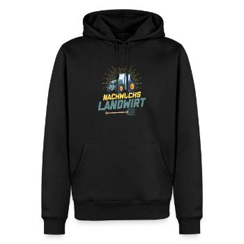 Nachwuchs Landwirt Bauer Bauernhof - Männer Premium Bio Hoodie - Schwarz - Vorne - Nico (187cm)