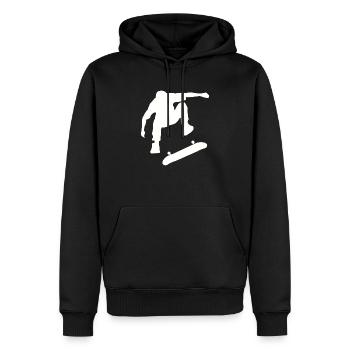 Street Skating - Skateboard Pro - Männer Premium Bio Hoodie - Schwarz - Vorne - Nico (187cm)
