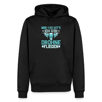 J’en ai assez, je vais voler drone rc drone quad - Sweat à capuche Premium bio Homme - noir - Devant - Nico (187cm)
