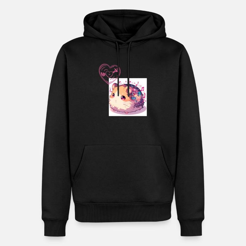 Hamster à Univeresum - Sweat à capuche Premium bio Homme - noir