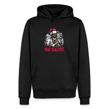 Mad Scientist - Men’s Premium Organic Hoodie - black - Front - Nico (187cm)