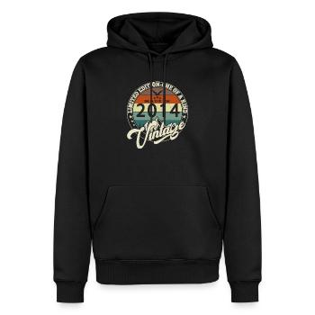Jahrgang 2014 Best of 2014 - 11 Jahre alter Geburtstag - Männer Premium Bio Hoodie - Schwarz - Vorne - Nico (187cm)