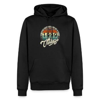 Vintage 1999 Best of 1999 - 26 Year Old Birthday - Men’s Premium Organic Hoodie - black - Front - Nico (187cm)