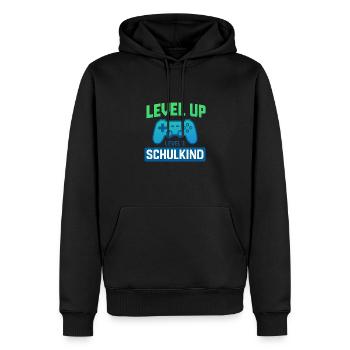 Schulanfang - Männer Premium Bio Hoodie - Schwarz - Vorne - Nico (187cm)