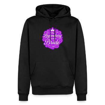 Équipe Bride Enterrement de vie de jeune fille - Sweat à capuche Premium bio Homme - noir - Devant - Nico (187cm)