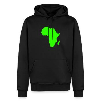 L'Afrique, le continent, l'Europe, l'Asie, - Sweat à capuche Premium bio Homme - noir - Devant - Nico (187cm)