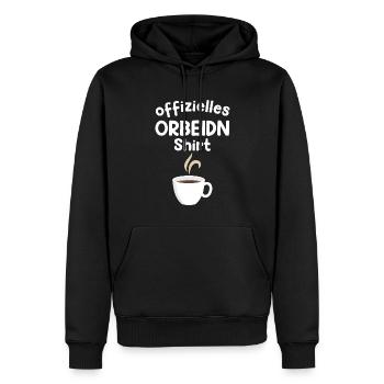Ossi ostdeutsch Arbeit arbeiten Geschenk - Männer Premium Bio Hoodie - Schwarz - Vorne - Nico (187cm)