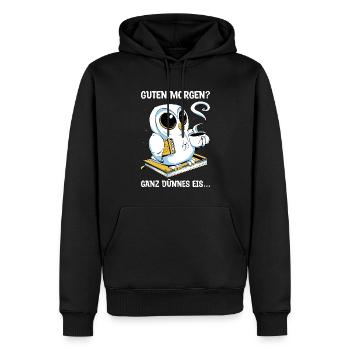 Guten Morgen Kaffee Nachteule Geschenk - Männer Premium Bio Hoodie - Schwarz - Vorne - Nico (187cm)