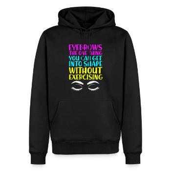 Microblading Make-up Kosmetik Kosmetikerin - Männer Premium Bio Hoodie - Schwarz - Vorne - Nico (187cm)