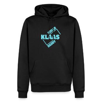 Klaas en tant que sugar daddy - Sweat à capuche Premium bio Homme - noir - Devant - Nico (187cm)