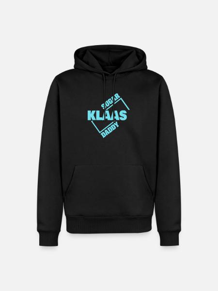 Klaas as a sugar daddy - Men’s Premium Organic Hoodie - black