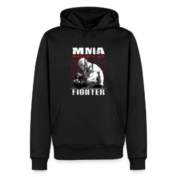 MMA Fighter 2 – Chemise d’anime - Sweat à capuche Premium bio Homme - noir - Devant - Nico (187cm)