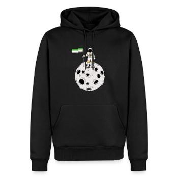 Astronaute aromatique Drapeau aromatique - Sweat à capuche Premium bio Homme - noir - Devant - Nico (187cm)