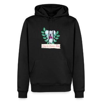 Keep the Drama Baby - Men’s Premium Organic Hoodie - black - Front - Nico (187cm)