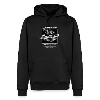 Moto Cross - Motocross - Supercross - Männer Premium Bio Hoodie - Schwarz - Vorne - Nico (187cm)
