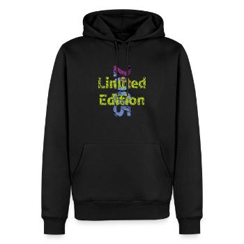 2005 Limited Edition - Men’s Premium Organic Hoodie - black - Front - Nico (187cm)