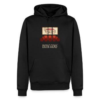 Cinéma Cinéphile Rétro Vintage Classique Cinéma TV - Sweat à capuche Premium bio Homme - noir - Devant - Nico (187cm)