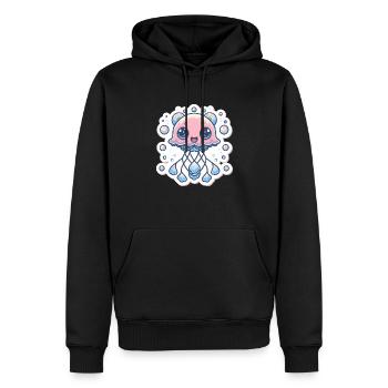 Quallenliebhaber - Männer Premium Bio Hoodie - Schwarz - Vorne - Nico (187cm)