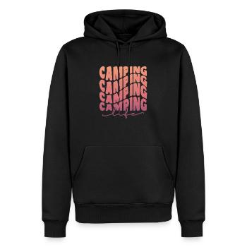 Camping Camping Camping Life - Männer Premium Bio Hoodie - Schwarz - Vorne - Nico (187cm)