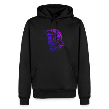 VTT VTT Femme Homme Cyclisme - Sweat à capuche Premium bio Homme - noir - Devant - Nico (187cm)