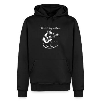 Tour zur Schwarzen Pest - Männer Premium Bio Hoodie - Schwarz - Vorne - Nico (187cm)