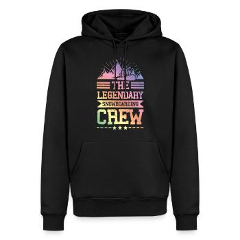 Legendary Snowboarding crew - Männer Premium Bio Hoodie - Schwarz - Vorne - Nico (187cm)