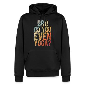 Yogalehrer Spruch Für Yogi Yoga - Männer Premium Bio Hoodie - Schwarz - Vorne - Nico (187cm)