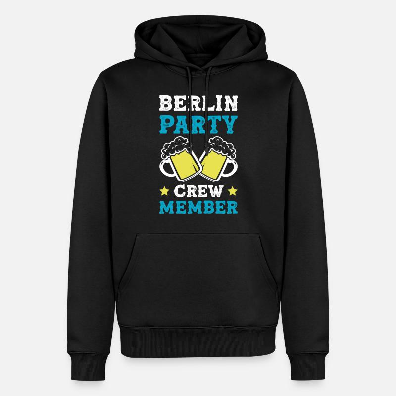 Berlin Party Crew - Sweat à capuche Premium bio Homme - noir