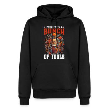 I Work With A Bunch Of Tools 25 - Männer Premium Bio Hoodie - Schwarz - Vorne - Nico (187cm)