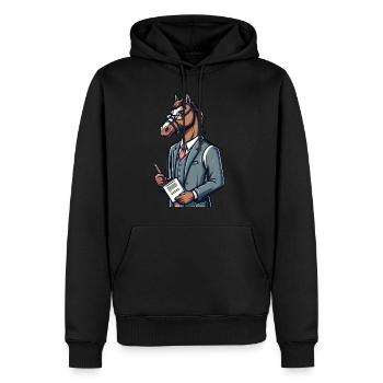 Cute Horse Teacher - Männer Premium Bio Hoodie - Schwarz - Vorne - Nico (187cm)