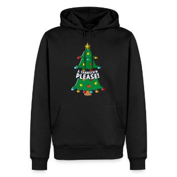 Ä Tännsch’n Please - Sweat à capuche Premium bio Homme - noir - Devant - Nico (187cm)