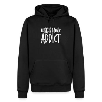 Horror Movie Addict - Horror Movie Fan - Sweat à capuche Premium bio Homme - noir - Devant - Nico (187cm)