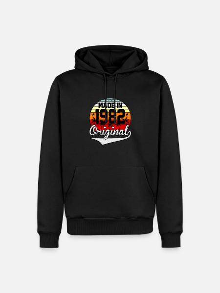 Birthday Made In 1982 - Men’s Premium Organic Hoodie - black