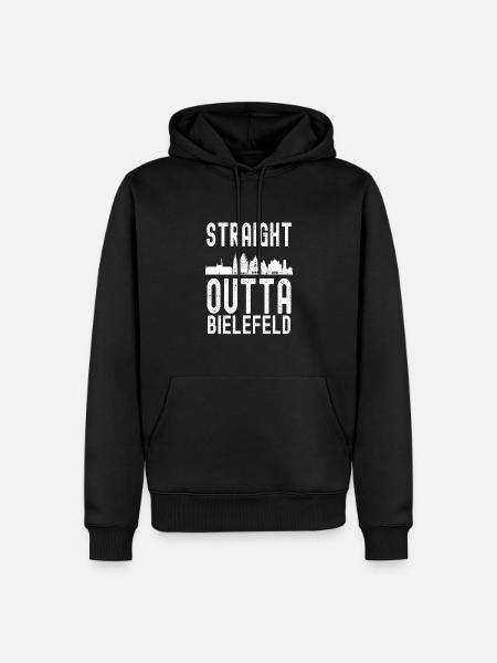 Bielefeld - Männer Premium Bio Hoodie - Schwarz