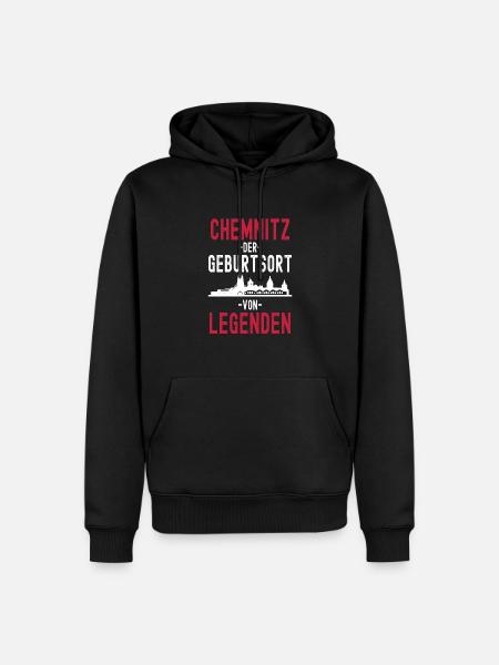 Chemnitz - Männer Premium Bio Hoodie - Schwarz
