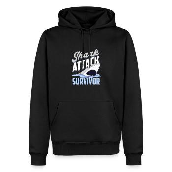 Bein Amputiert Arm Kämpfer Geschenk - Männer Premium Bio Hoodie - Schwarz - Vorne - Nico (187cm)