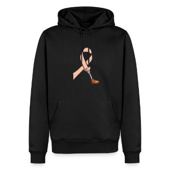 Bein Amputiert Arm Kämpfer Geschenk - Männer Premium Bio Hoodie - Schwarz - Vorne - Nico (187cm)