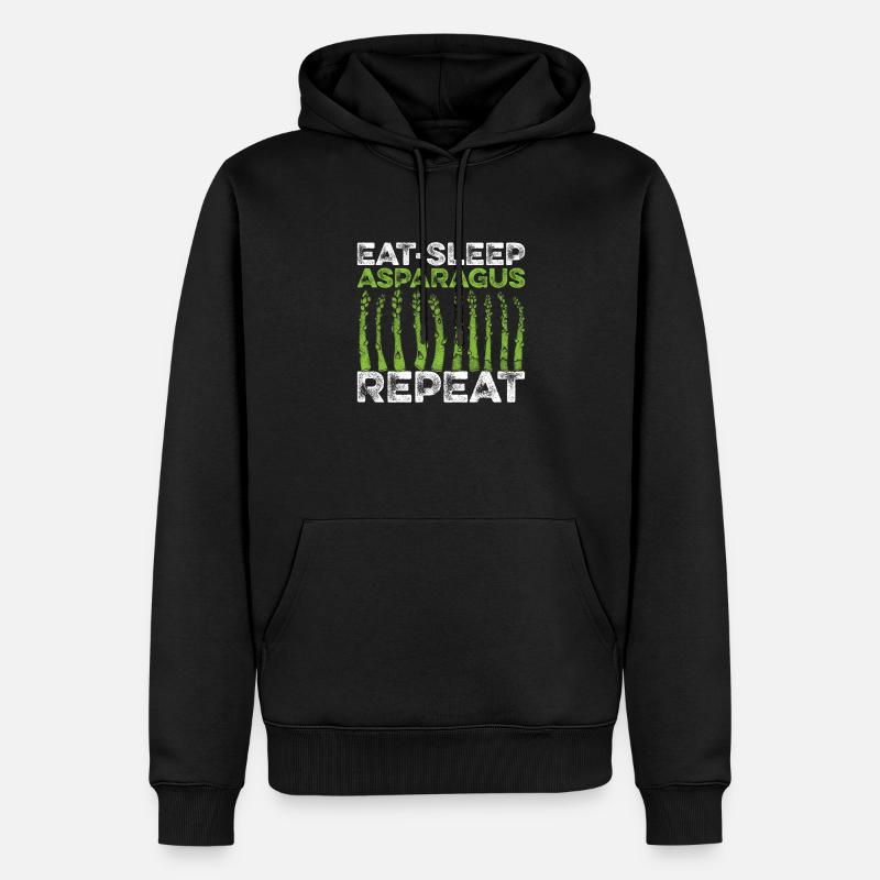 Spargel - Männer Premium Bio Hoodie - Schwarz